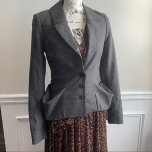 All Saints wool gray blazer